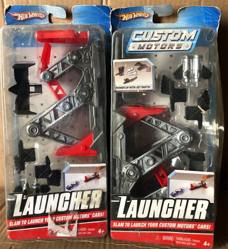 Clear bin Jedi Box Loss Meteor Fire wheels Fire Spicy Little Sports Car 100 Changing Dolly Launcher Boy Toys