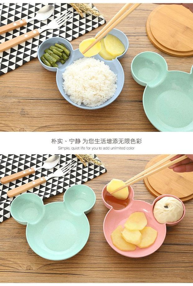 Phim hoạt hình nhỏ dễ thương món ăn nhẹ gia vị món ăn nước sốt món ăn nhà sáng tạo tấm bộ đồ ăn món ăn nhỏ món nước tương món ăn - Đồ ăn tối tô ăn cơm