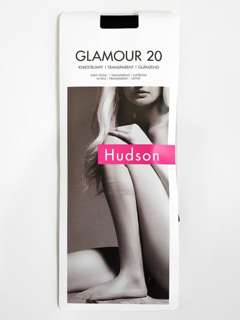 German Imported Hudson Glamour 20D Satin Glossy Pearlescent Silky Sexy Mid-Calf Socks for Women