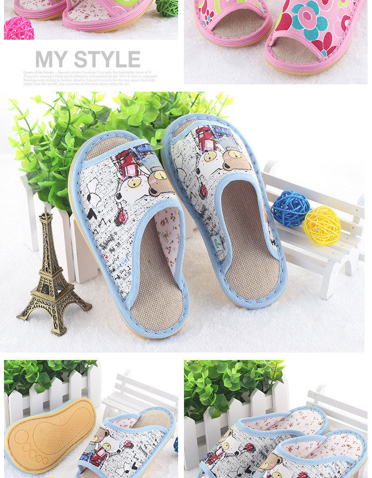 Chaussons enfants en coton pour été - semelle tendon - Ref 986329 Image 18