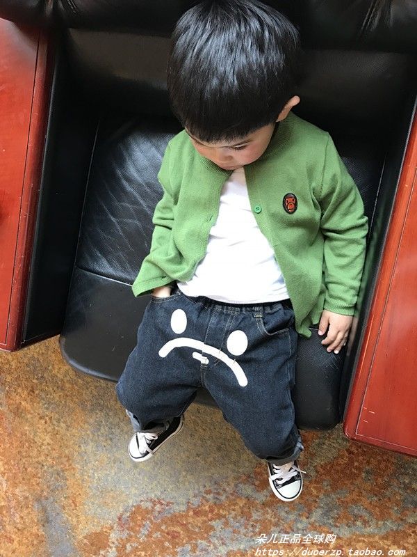 Bape Children's Clothing Autumn and Winter New Green Knitted Cardigan for Boys and Girls Baby Ape Head All-Cotton Versatile Sweater Long-Sleeved Bape Children's Clothing Autumn and Winter New Green Knitted Cardigan for Boys and Girls Baby Ape Head All-Cotton Versatile Sweater Long-Sleeved