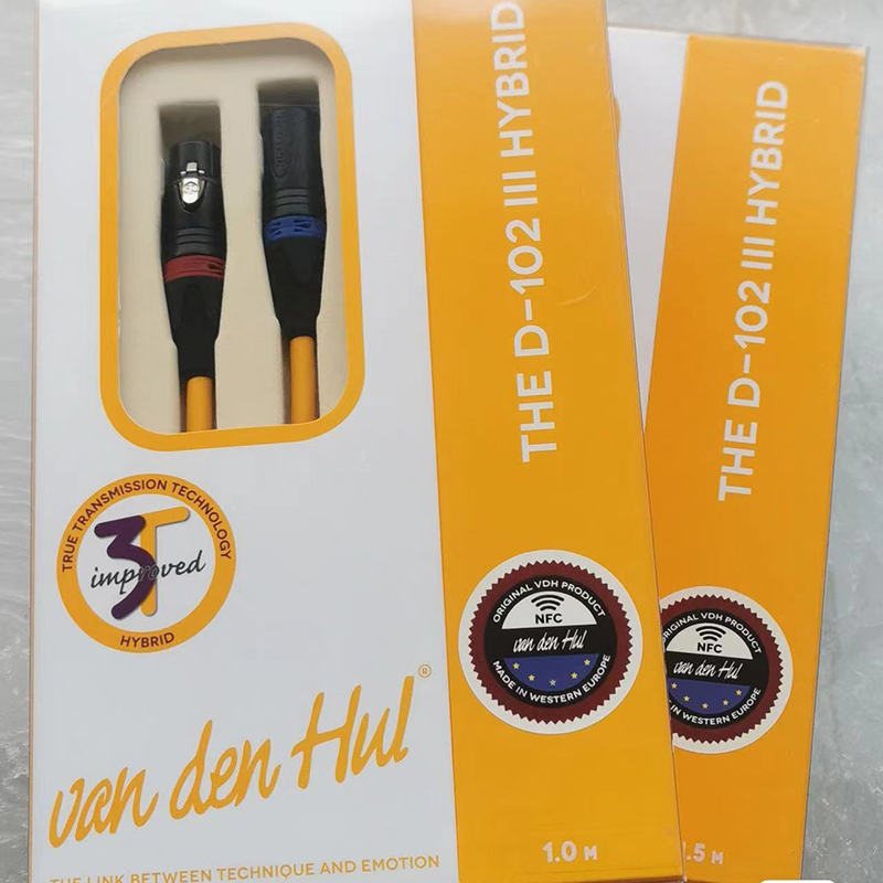 Original shipping line Dutch VDH Van den Howe The D-102 III 3T XLR Balance Line Signal Line