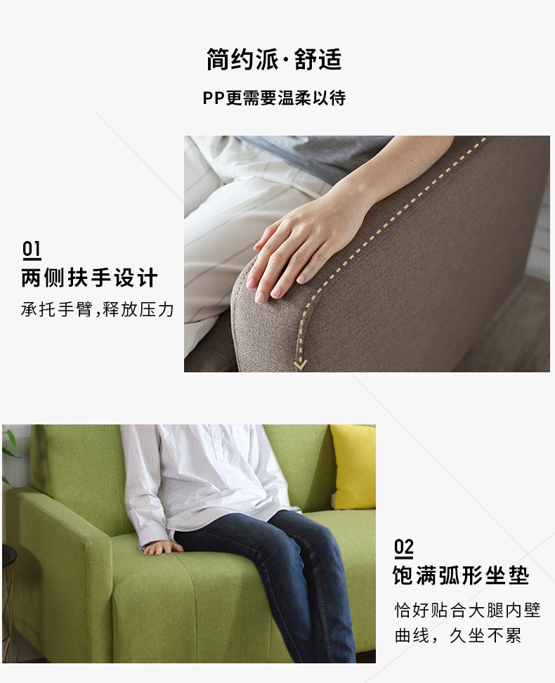 Beanbag vải đôi căn hộ nhỏ ba phòng ngủ cửa hàng nhỏ cà phê đơn giản đơn đi văng nhỏ - Ghế sô pha ghế gấp thành giường