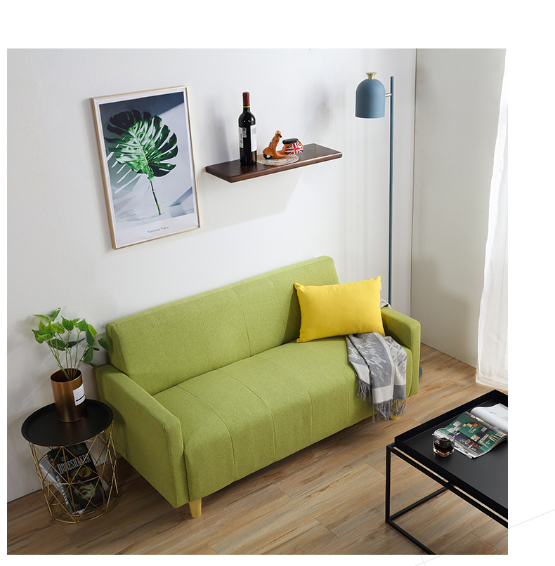 Beanbag vải đôi căn hộ nhỏ ba phòng ngủ cửa hàng nhỏ cà phê đơn giản đơn đi văng nhỏ - Ghế sô pha ghế gấp thành giường