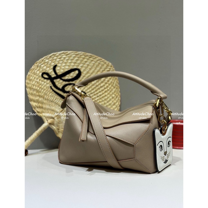 Try Me! Classic Modified Soft Spanish Calfskin Puzzle Geometric Bag Hand-Held Crossbody Bag for Women