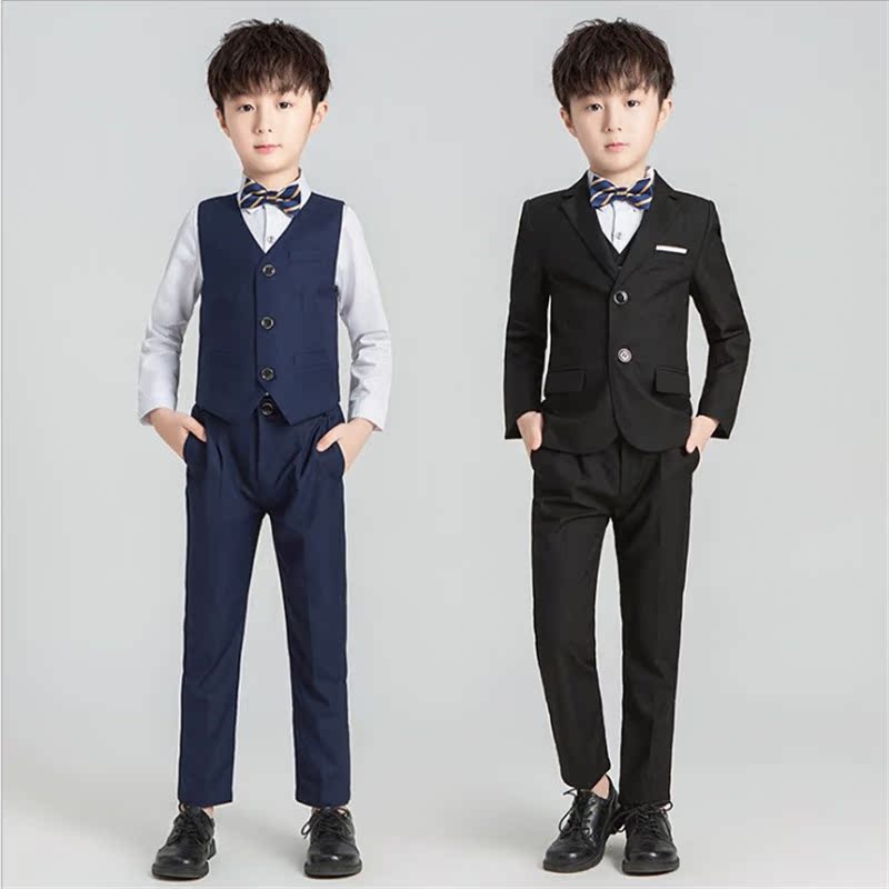 2019 Suit New trẻ em ăn mặc trai nhỏ Đặt máy chủ Piano Performance ăn mặc Hiện Flower Wedding Dresses Kids.