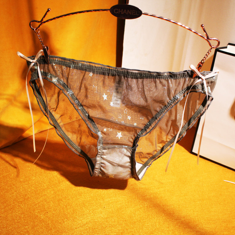 Light and breathable mesh ▲ Underwear female lace breathable sexy summer style translucent temptation Japanese briefs head