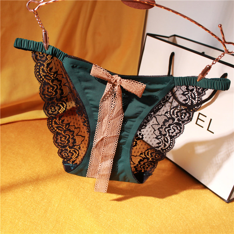 Good goods rest assured to take ▲ sexy lace panties lace side low-rise sexy lace decorated women's European and American briefs