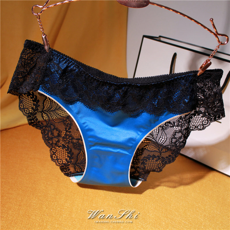 Good goods reassuring with the Fancy European and America Extravagant Lady Underpants Low Waist Sexy Lace Lace Silk Slip Material Breathable Triangle Pants