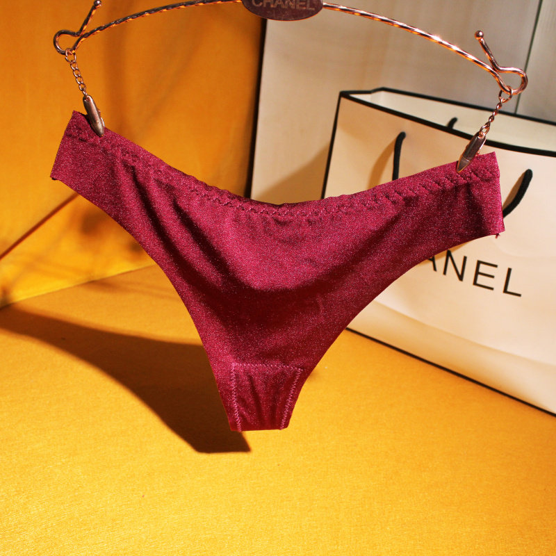 (Particularly Light And Thin Comfort) Ladies No Marks Underwear female Sensation Tinges Pants Woman Low Waist Thin and T Pants Breathable