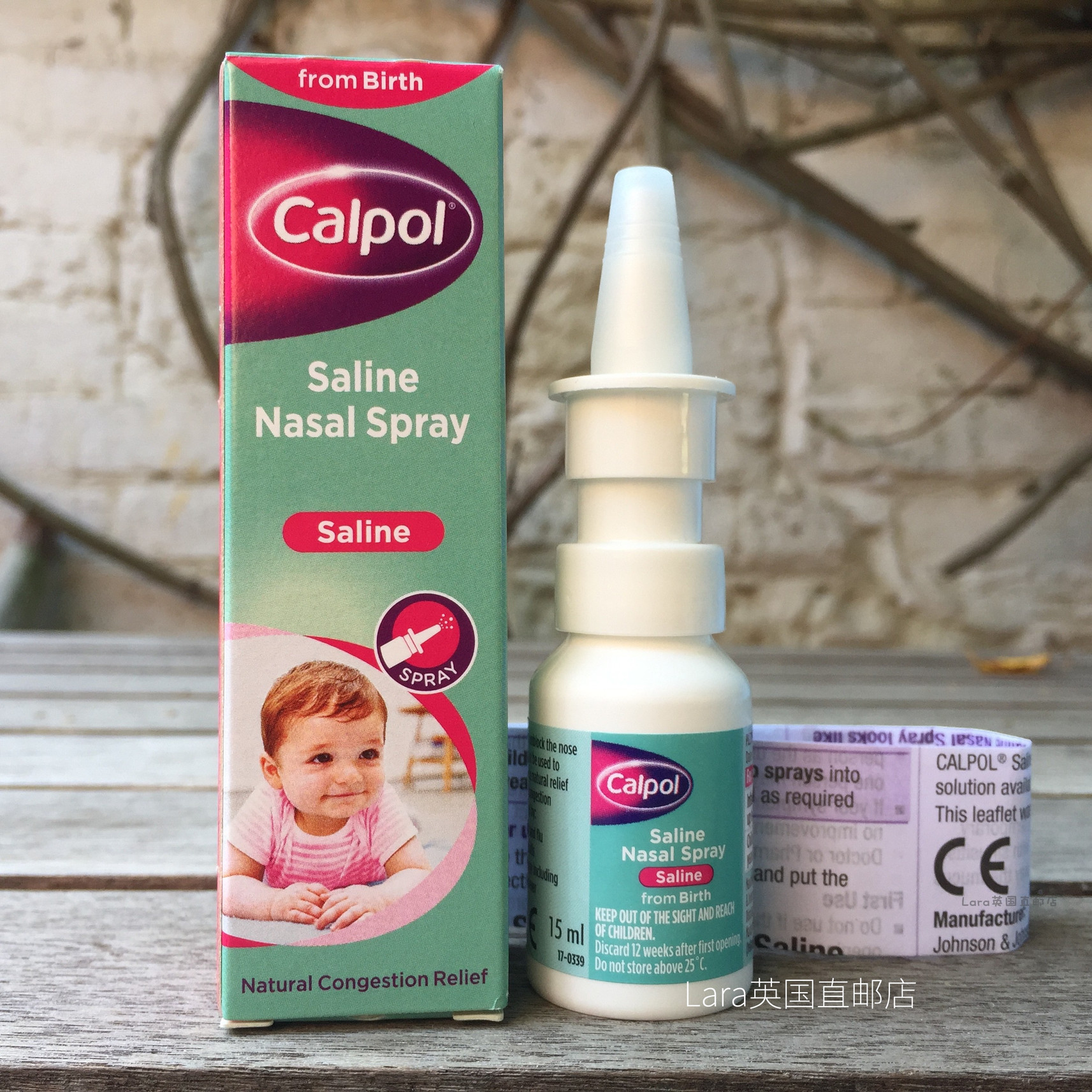 Spot two British calpol infant nasal congestion spray 15ml softening booger newborn