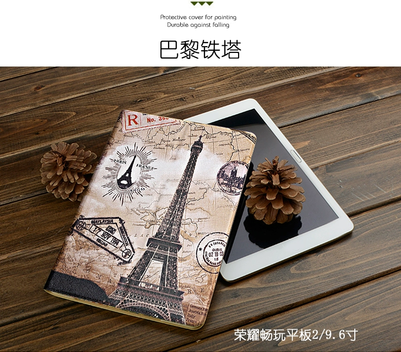 Chơi Huawei vinh quang bằng phẳng nắp bảo vệ 9,6 inch 2 phim hoạt hình bao da AGS-L / W09 bao gồm tất cả Fangshuai nhà máy tính - Phụ kiện máy tính bảng