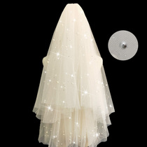 Bridal main wedding dresses head yarn headwear supersenssensual female tennis red photo props light champagne pearl head yarn headwear dresses