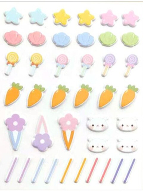 Bubble sticker for babies 40cm cotton doll 10cm15cm20cm three-dimensional headdress pacifier hairpin accessories