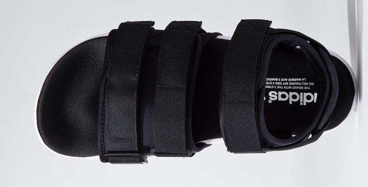 Adidas clover velcro dép đi biển nam và nữ quai mùa hè dép thể thao màu đen và trắng S75382 dép quai hậu đẹp