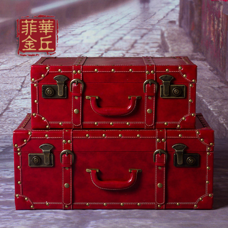 Fairmont Wedding Suitcase Bride Bride Box Red Wedding Leather Box Dowry Box Money Bride Official Box