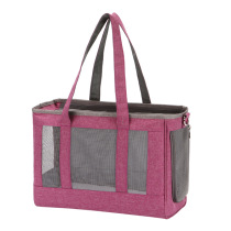 Pet double shoulder bag cat dog backpack outside hand to carry convenient atmospheric money