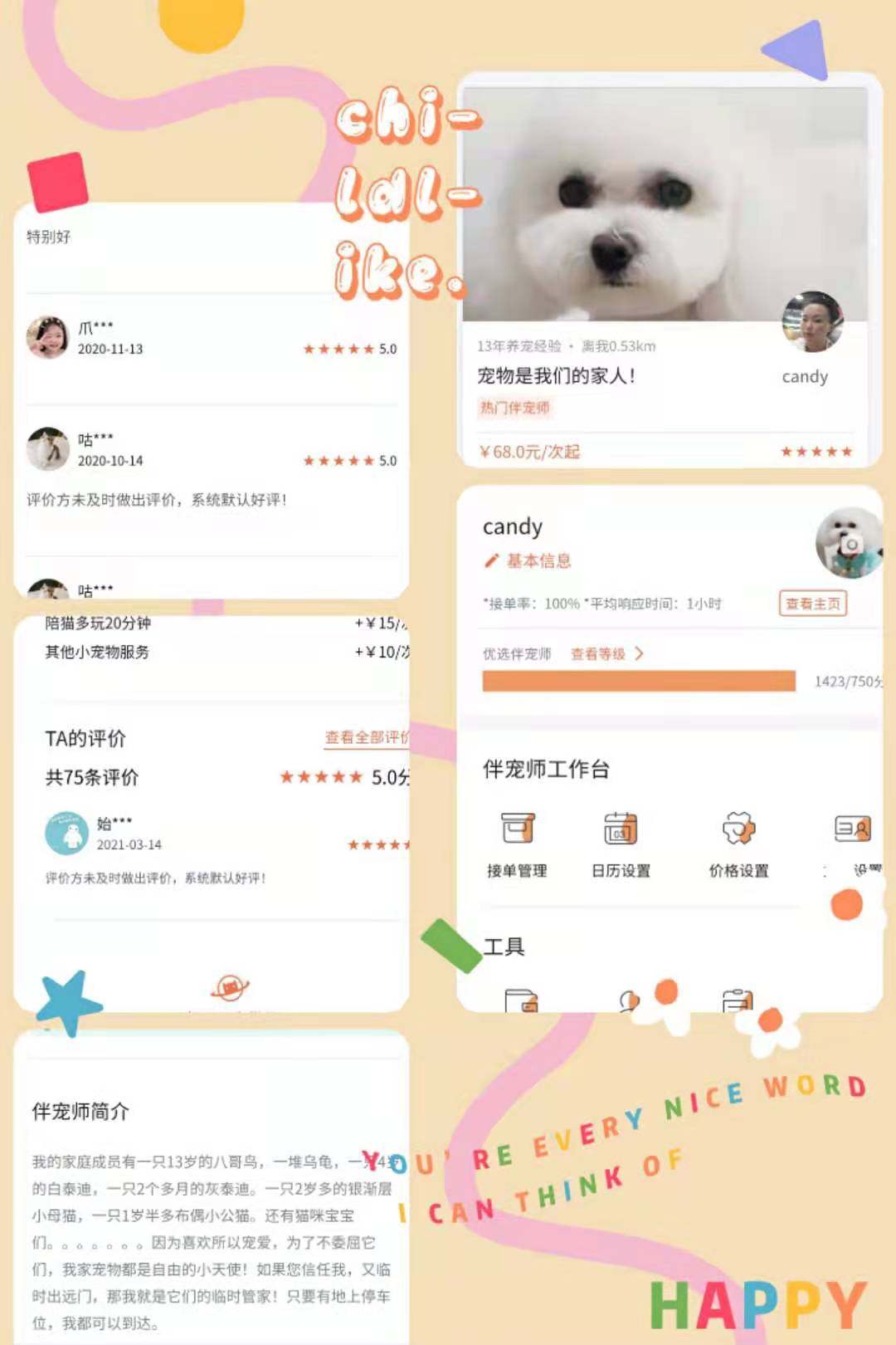 Hangzhou inner cat dog goes door to door to feed 13 years of support experience