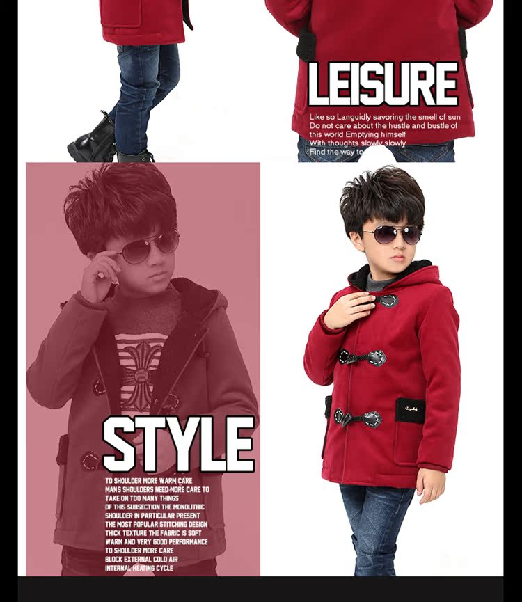 Manteau pour garcon en laine - Ref 2161239 Image 13
