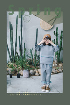 HiNiNi new spring and Autumn childrens clothing trend brand sense of air layer loose childrens sweater men and women baby Japanese suit