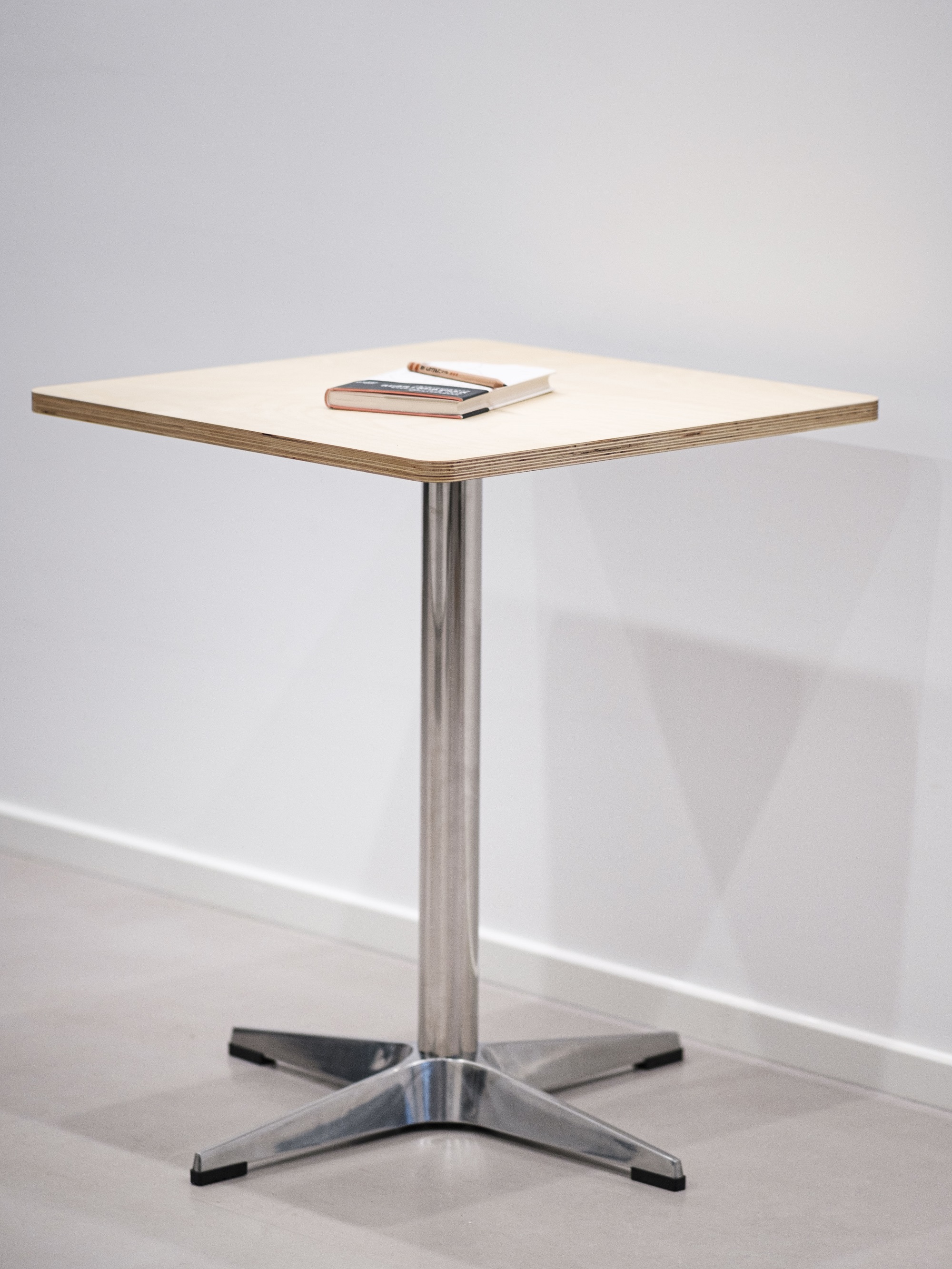 Altisan Birch Wood Marine Board Stainless Steel Coffee Table Square Table Table Tea Table Nordic minimalist furniture Bauhaus-Taobao