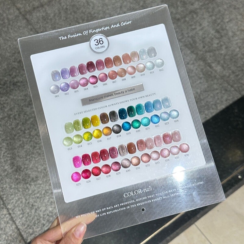 Nail Color Card Book Display Board, High Transparency, Light Luxury, Vertical Nail Color Board, High-End Acrylic, Dedicated for Nail Salons