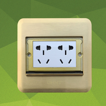 Chint 10-hole ground socket 5-hole multi-function ground plug NED3-30200 hidden double 5-hole floor plug