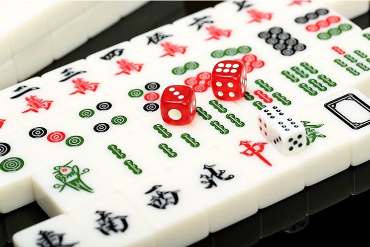 Thương hiệu Mahjong hộ gia đình hạng nhất chính hãng Pha lê ngọc bích lớn tay mạt chược 42mm vừa 40mm 38mm 38mm - Các lớp học Mạt chược / Cờ vua / giáo dục