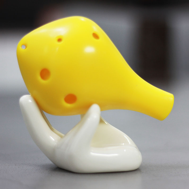Plastic Ocarina 6-hole beginner alto c tune ac high sc resin students get started to prevent falling six send teaching materials Music score