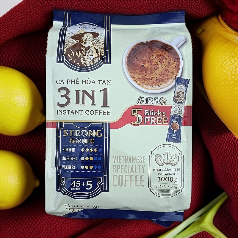 Vietnam Imported Laoye Three-In-One Instant Coffee 1kg (20g X50) Vietnam Imported Laoye Three-In-One Instant Coffee 1kg (20g X50)