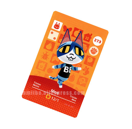Животные леса Друзья AMIIBO Кот Yan Queen Lemon Na Char Guang Peng Huaoli Oli Жители Карточка Пятно