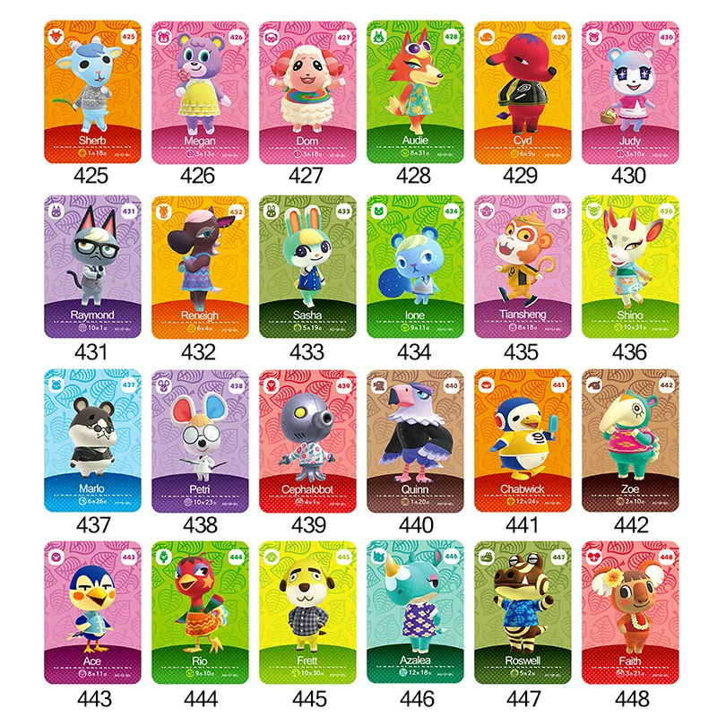 Animal Mori AMIIBO Карточная модель Mori Mori Утро RV 5-й Постоянный Miibo Пятый новый деревенский житель Карта