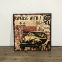 West East foreign trade groceries retro old color three-dimensional iron decoration wall decoration