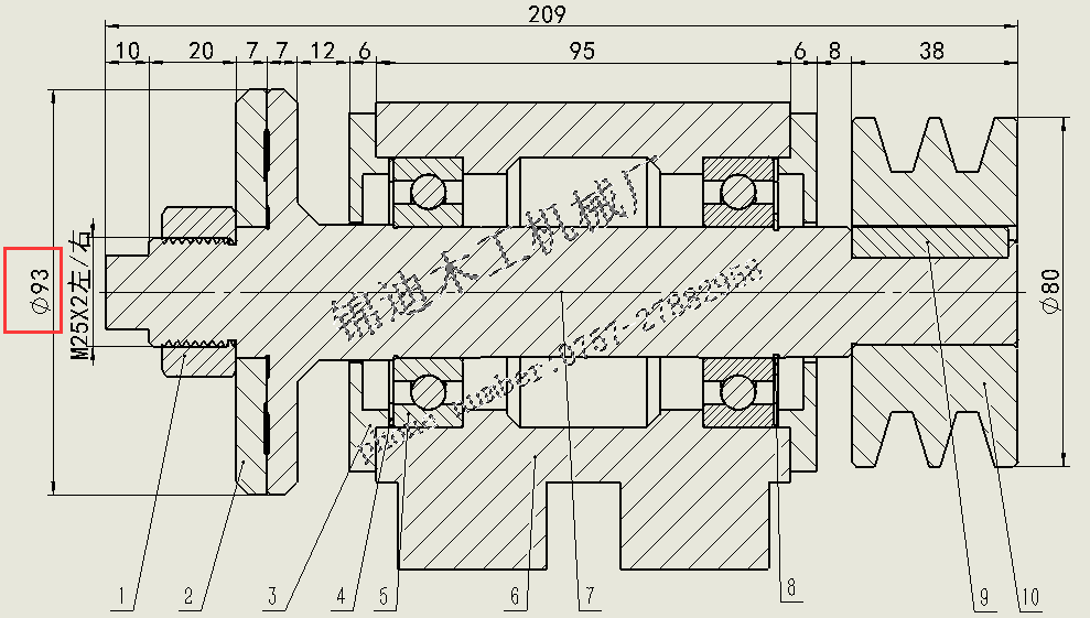 The 206-meter saw shaft seat is 95 long