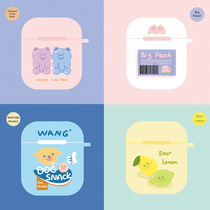 Single and row original design airpods protective cover tpu Apple wireless Bluetooth headset one or two generation box ins