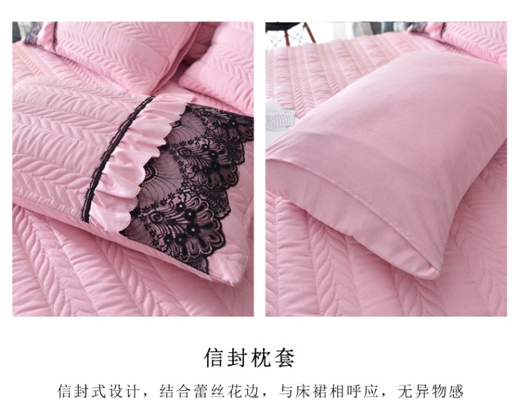 Mùa xuân và mùa hè cotton bed bed bed bed váy đơn mảnh ba mảnh châu Âu dày ren giường - Váy Petti ga giường viền họa tiết