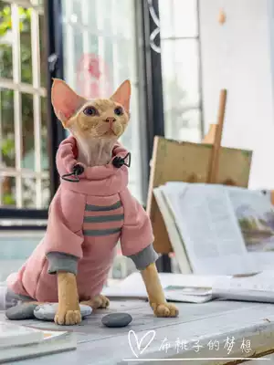 GINGERAIN Devon Cat Clothes Sphinx Hairless Cat Cotton Fleece