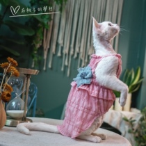 GINGERAIN German cat suspender skirt hairless cat clothes cotton summer comfortable texture fairy dress