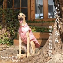 GINGERAIN Lingti dog clothes Huibit Gree dog fine dog warm cotton coat Medium and large