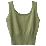 Сексуальная майка топ, короткая футболка без рукавов, французский стиль, красивая спина