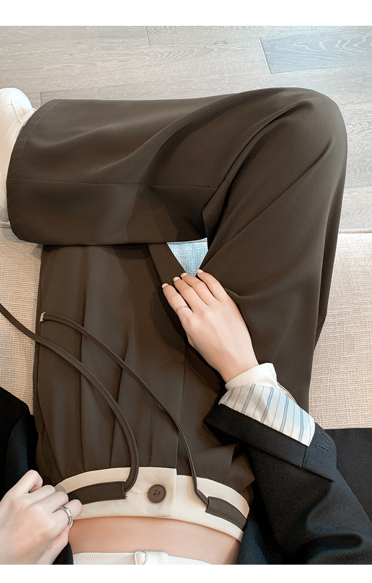 Комплект, штаны, высокая талия, оверсайз           