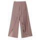 Chiffon wide-leg pants women's summer thin style casual hakama slim high waist straight leg nine-point pants