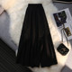 White pleated skirt women's summer mid-length irregular A-line skirt spring 2023 new umbrella skirt high waist long skirt