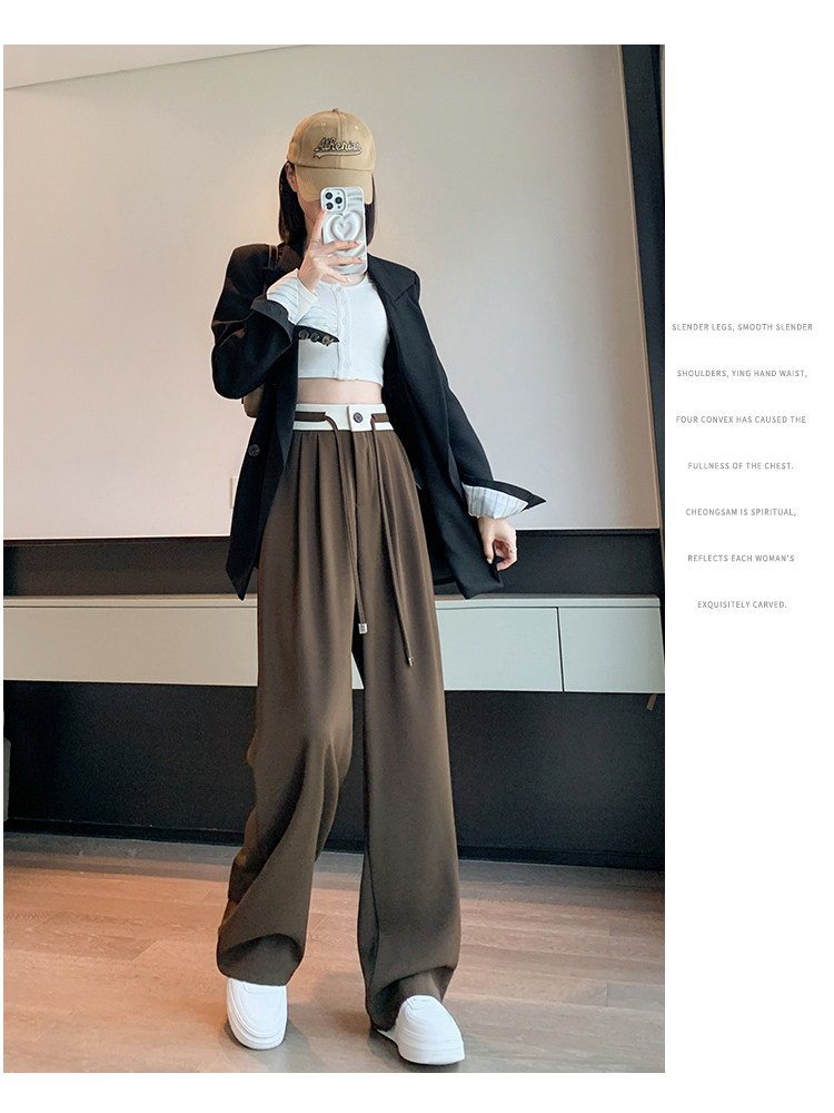 Комплект, штаны, высокая талия, оверсайз           