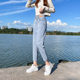 Guangzhou Xintang harem jeans women's spring and autumn small eight-point daddy pants loose high-waisted nine-point carrot pants