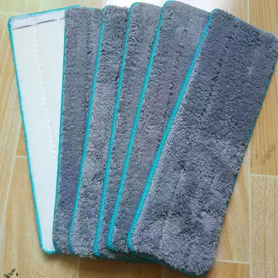 Hand-free laziness flat mop replacement cloth mop head sticky buckle type thick length 32 35 40 42cm