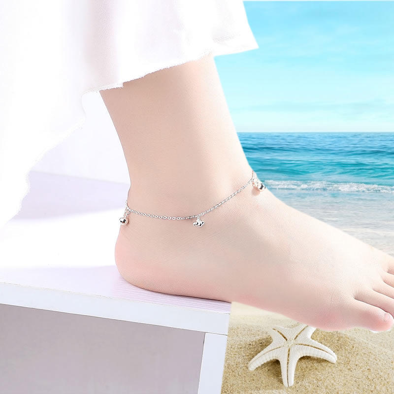 Bracelet de cheville Femme      en Argenterie - Ref 3104252 Image 1