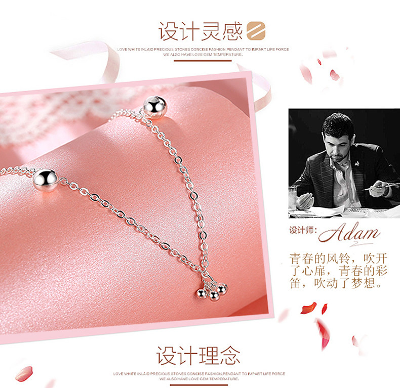 Bracelet de cheville Femme      en Argenterie - Ref 3104252 Image 10