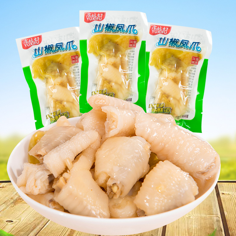 Chongqing daughter-in-law, mountain pepper chicken feet, pickled pepper chicken feet, independent small packaging, spicy chicken feet, spicy snacks, snacks, leisure food
