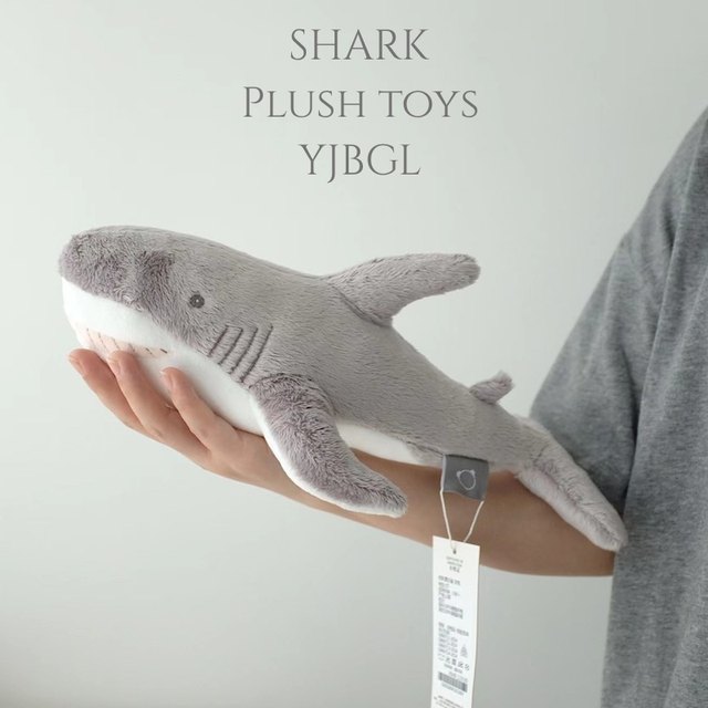 Salt Grey Shark Doll Small Mini Plush Toy Boy Toy Gift Baby Soothing Sleeping Doll